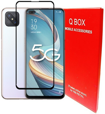 Q Box Edge To Edge Tempered Glass for Oppo A92s(Pack of 1)