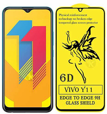 LIKEDESIGN Edge To Edge Tempered Glass for VIVO Y11(Pack of 1)