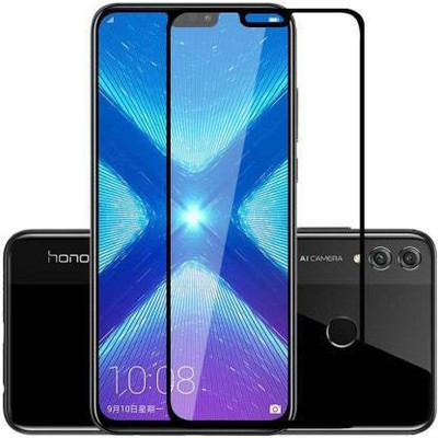 sadgatih Edge To Edge Tempered Glass for Honor 8X With Installation Kit(Pack of 1)