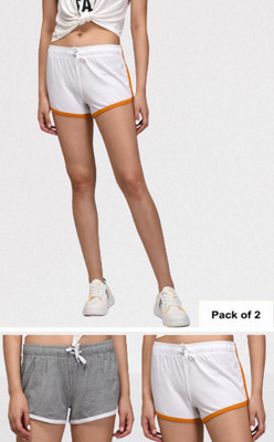 KOTTY Solid Women Multicolor Hotpants