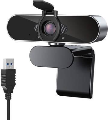 Case U HW1 1080P Webcam with Microphone and Privacy Cover, 360� Rotation Plug and Play USB 2.0/3.0 Computer Camera for Laptop or Desktop HD PC Web-Camera  Webcam