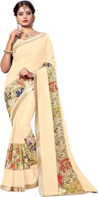 Nyala Embroidered Bollywood Georgette Saree(Beige)