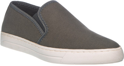 Khadim's Slip On Sneakers For Men(Grey , 10)