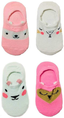 Instalifeglobal Baby Boys & Baby Girls Peds/Footie/No-Show(Pack of 4)