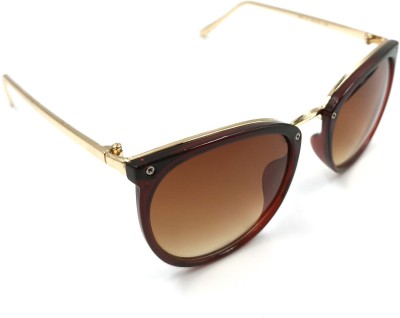 creative group Cat-eye Sunglasses(For Women, Brown)