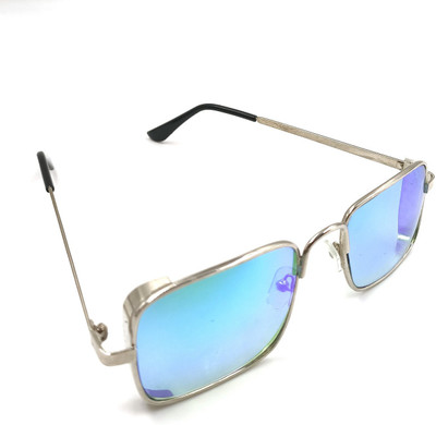 creative group Rectangular Sunglasses(For Men & Women, Blue)