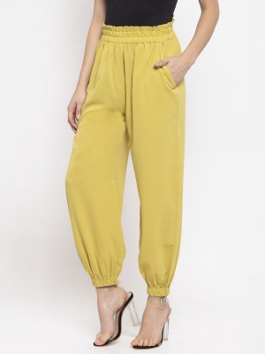 KASSUALLY Regular Fit Women Green Trousers