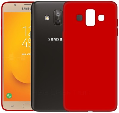 CASE CREATION Back Cover for Samsung Galaxy J7 Duo(Red, Grip Case, Pack of: 1)