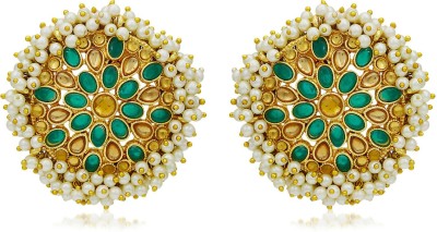 Sukkhi Adorable Gold Plated LCT & Pearl Stud Earring for Women Pearl Alloy Stud Earring