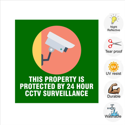 pilot18 THIS PROPERTY IS PROTECTED BY 24 HOUR CCTV SURVEILLANCE Emergency Sign(Reflective Sign)