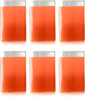 BOROSIL (Pack of 6) Vision Medium - 295ml Glass Set Water/Juice Glass(295 ml, Glass, Clear)