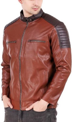 Leather Retail Full Sleeve Textured Men Jacket