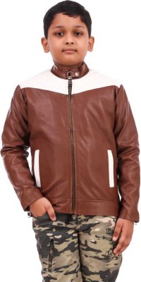 Leather Retail Full Sleeve Colorblock Boys Jacket