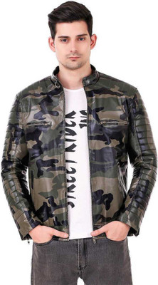 Leather Retail Full Sleeve Printed Men Jacket
