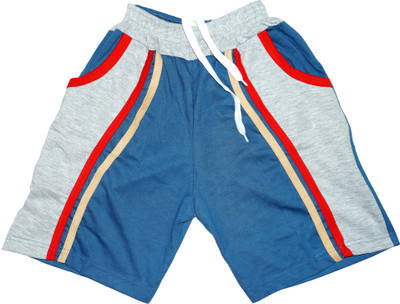 SDS FASHION Short For Boys Casual Solid Pure Cotton(Blue, Pack of 1)