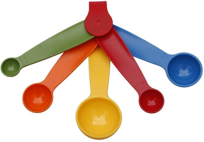 unequetrend Mini Measuring Spoon (Multicolour) - Set of 5 Measuring Cup(15 ml)