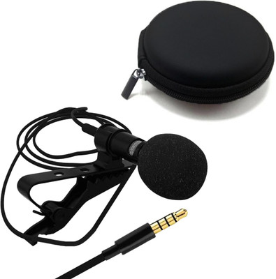 Triangle Ant 3.5 mm Jack Collar Microphone for Voice Recording with 10 Meter Wire | Black Case Included Microphone