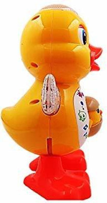 GoodsNet Dancing Duck with Music Flashing Lights and Real Dancing Action (Yellow)(Yellow)