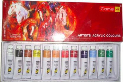 Camlin Artists Acrylic Colours 12 shades(Set of 1, Acrylic Color)