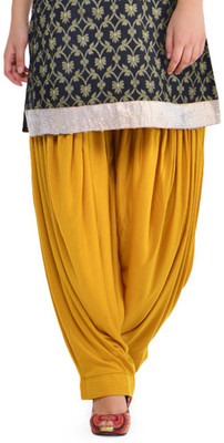 LATA'S Viscose Rayon Solid Patiala