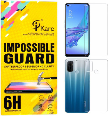 iKare Front and Back Screen Guard for Oppo A53(Pack of 2)