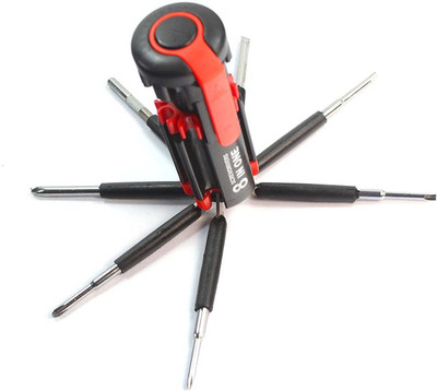 YUV Multi-Function Screwdriver Kit, Tool Kit Set with LED Portable Torch | Multi Screwdriver 8 in 1 | Screwdriver Set | Combination Screwdriver Set(Pack of 1)