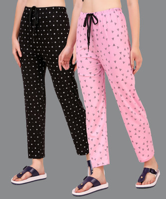 TRYCLO Printed Women Multicolor Track Pants