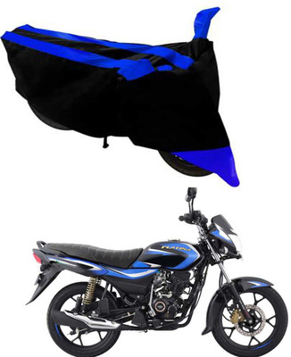 RONISH Waterproof Two Wheeler Cover for Bajaj(Platina 110 H-Gear, Black, Blue)