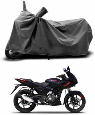 ANTHUB Two Wheeler Cover for Bajaj(Pulsar 180 DTS-i, Grey)