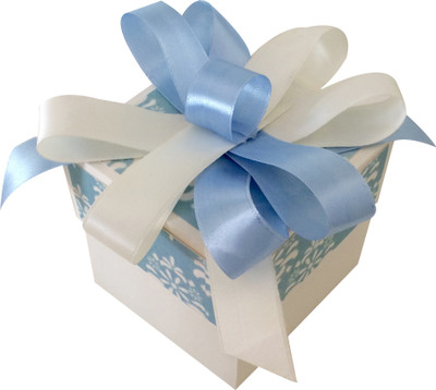

Crack of Dawn Crafts Baby Boy Explosion Box Keepsake(Blue)