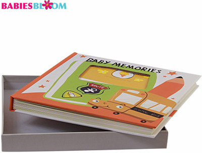 

Babies Bloom Baby Yellow Bus 1st Year Memory Book Keepsake(Multi-Color)