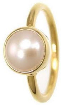 shubhmangal gems Copper Pearl Gold Plated Ring