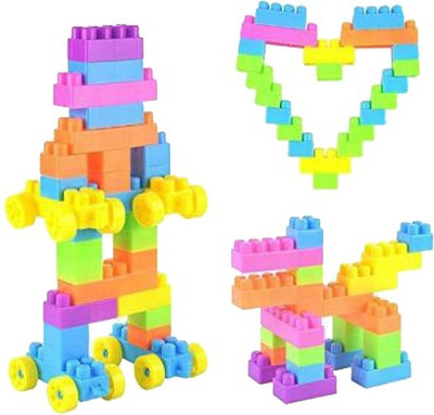 Aarzoomic Best 100 Pcs Building Blocks, Creative, Learning Toy,Educational Toy A3 For Kids(Multicolor)