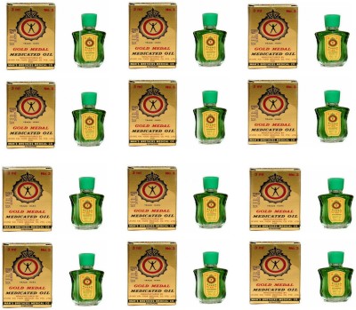 Gold Medal Medicated Oil 3 ml [Pack of 12] SINGAPORE Imported Liquid(12 x 0.25 ml)
