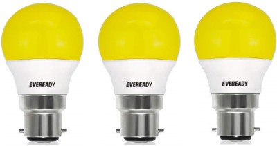 EVEREADY 2.5 W Standard B22 Basic LED Bulb(Yellow, Pack of 3)