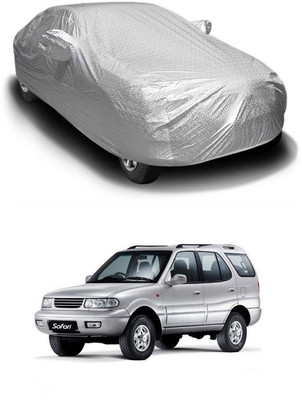 Oshotto Car Cover For Tata Safari Storme, Safari (With Mirror Pockets)(Silver)