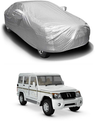 Oshotto Car Cover For Mahindra Bolero (With Mirror Pockets)(Silver)