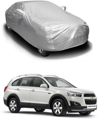 Oshotto Car Cover For Chevrolet Captiva (With Mirror Pockets)(Silver)