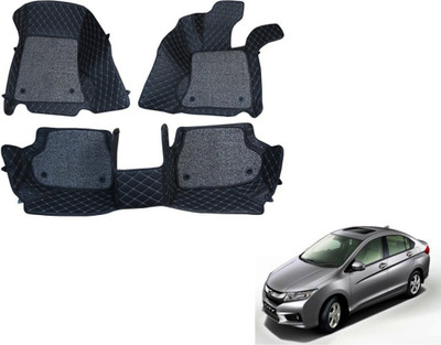 ARNEJA Leatherite 7D Mat For  Honda City(Black)