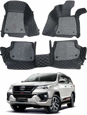 ARNEJA Leatherite 7D Mat For  Toyota Fortuner(Black)