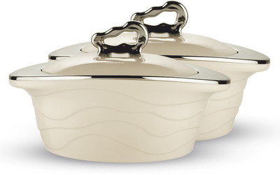 Trueware Zinna Serving Casserole Set Pack of 2 Serve Casserole Set(1000 ml, 1000 ml)