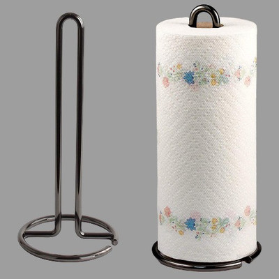 manzees 1 Compartments Iron Napkin Holder(Black)