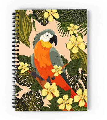 epheriwala Bird Pattern A5 Notebook Unruled 160 Pages(Multicolor)
