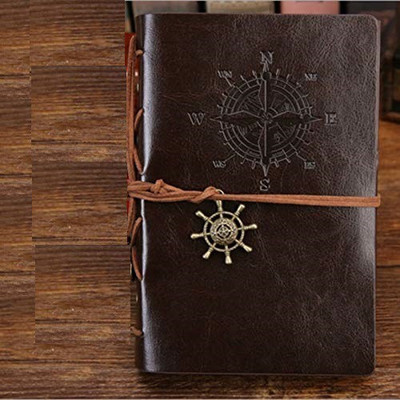 Delidge Recycled Handmade Book-size Notebook Plain 150 Pages(Brown)