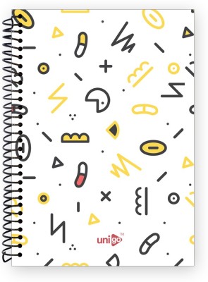 UNIGO NOTEBOOK A4 Notebook Single Line - Ruled 200 Pages(Uni8)