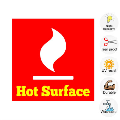 pilot18 Hot Surface Emergency Sign(Reflective Sign)