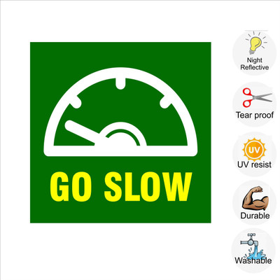 pilot18 GO SLOW Emergency Sign(Reflective Sign)