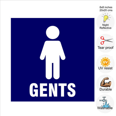 pilot18 GENTS Emergency Sign(Reflective Sign)