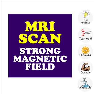 pilot18 MRI SCAN STRONG MAGNETIC FIELD Emergency Sign(Reflective Sign)