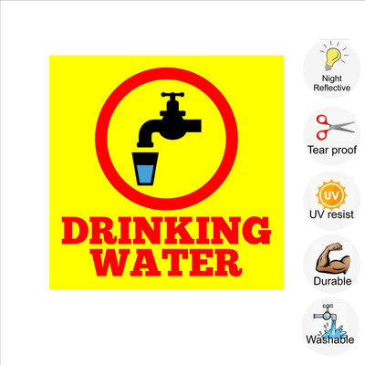 pilot18 DRINKING WATER Emergency Sign(Reflective Sign)